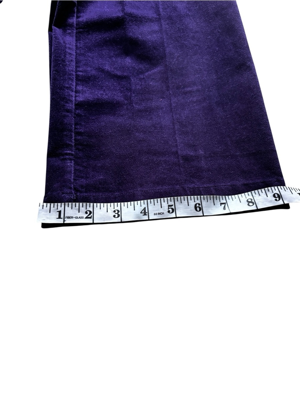 DG2 by Diane Gilman Velvet Purple Straight-Leg Pants - Picture 7 of 7